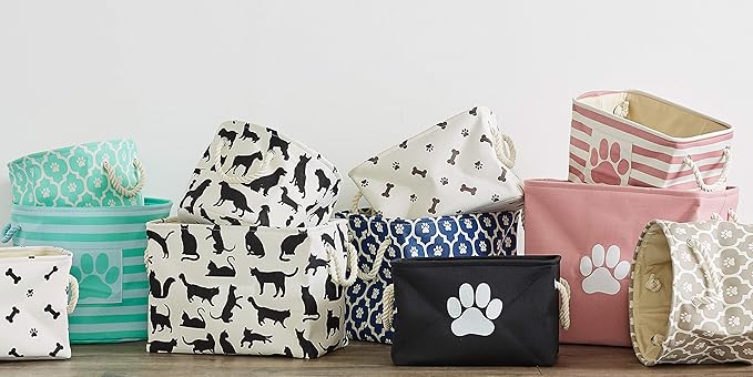 Bone Dry 6192 Pet Storage Collection Lattice Paw Print, Large Round - Image 7
