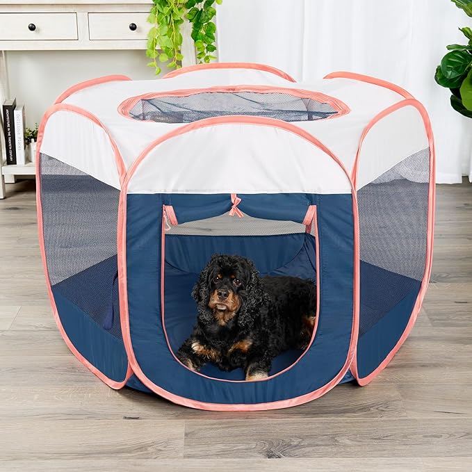 Furhaven Portable Dog Playpen Cat Tent, Pet Playground, Kennel Foldable Indoor - Image 2