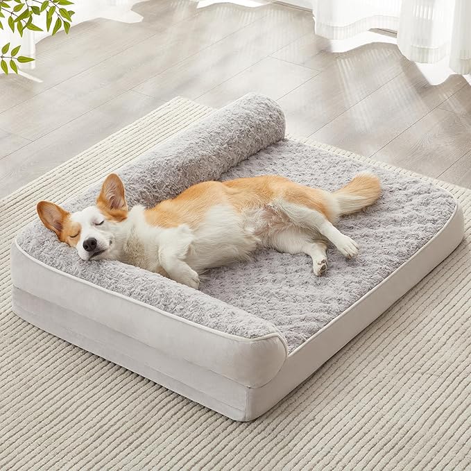 BFPETHOME Orthopedic Dog Beds for Large Dogs-Waterproof Sofa Dog Bed by BFPETHOME