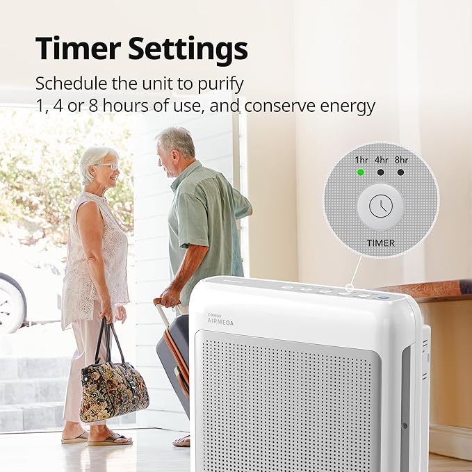 COWAY Air Purifiers for Home Up to 1, 748 ft², HEPA Filter for Smoke, Pet Dander - Image 9