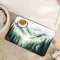 Misty Forest Mountain Dog Food Mat by Unknown