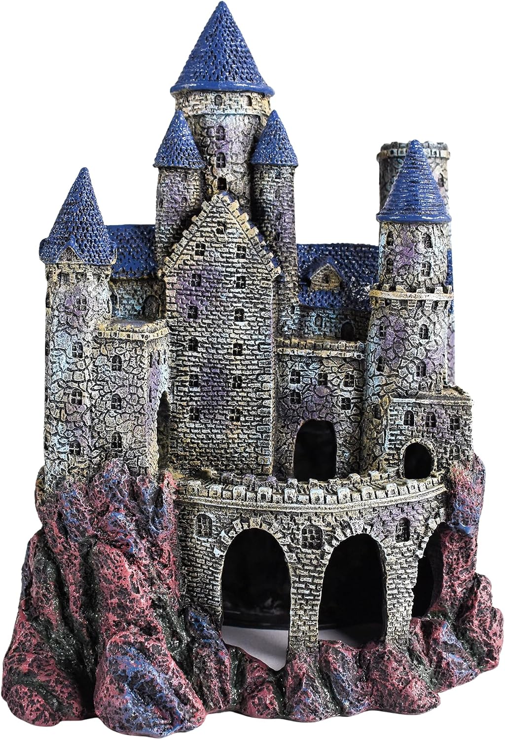 Penn-Plax Age-of-Magic Enchanted Castle Aquarium Decoration – Safe for Freshwater and Saltwater Fish Tanks – Medium