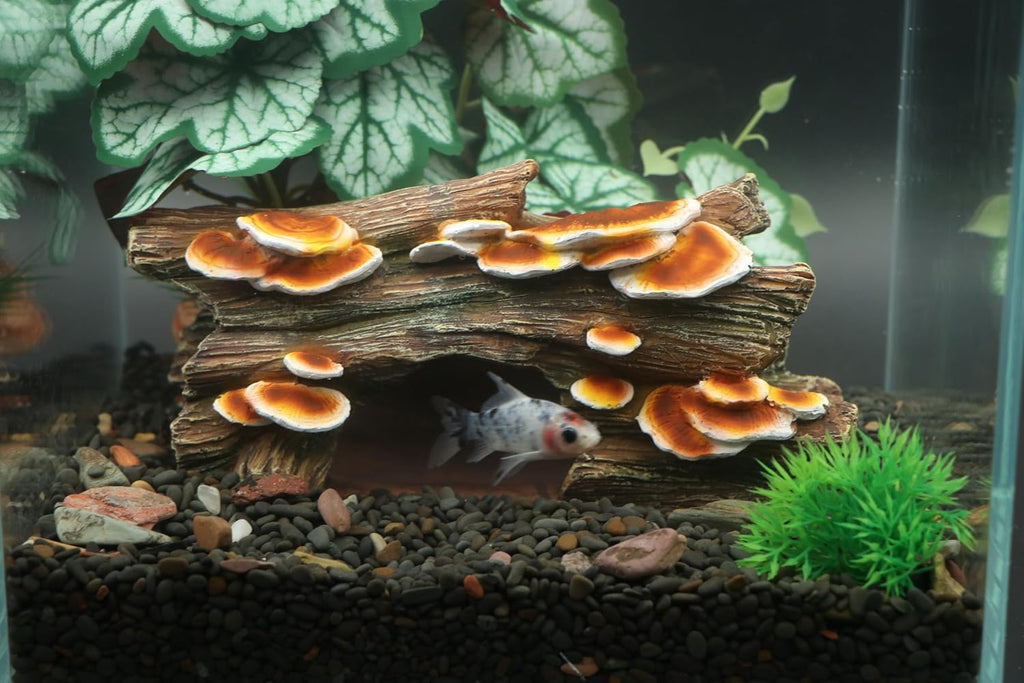 AQUA KT Reptile Tree Hollow Hideout Mushroom Ledge Rock for Lizard Snake