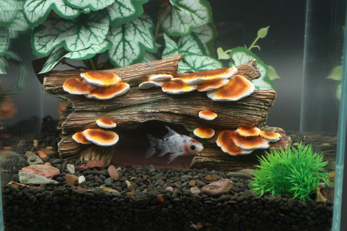 AQUA KT Reptile Tree Hollow Hideout Mushroom Ledge Rock for Lizard Snake