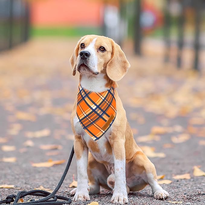 Realeaf Fall Dog Bandanas 2 Pack, Reversible Pet Scarf - Image 6