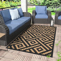 GENIMO Outdoor Rug 3'x5' Waterproof, Reversible Camping Mat, Plastic Straw Rugs by GENIMO