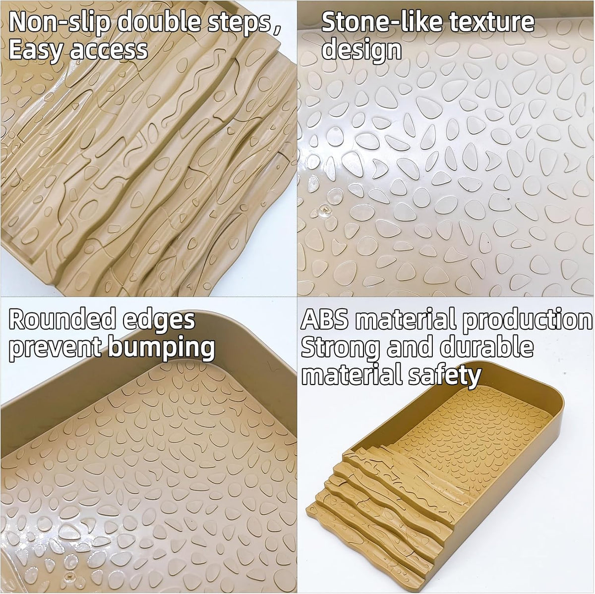 7 PCS Reptile Water Dish Bathing Pool Tortoise Habitat Accessories