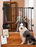 Babelio Baby Gate for Stairs, Kitchen & Doorways, No Bottom Bar| One-Handed by BABELIO