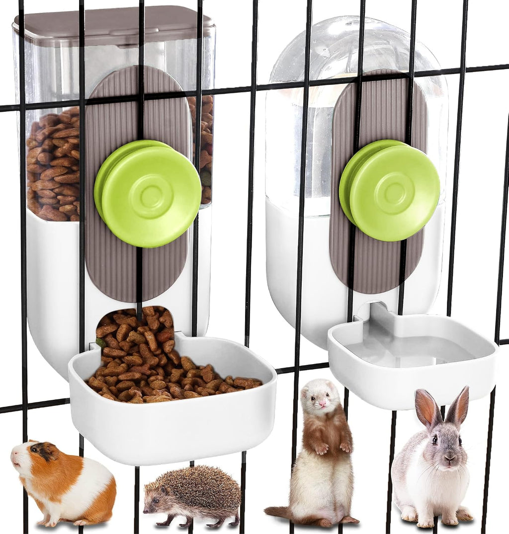 Kenond 35oz Rabbit feeders,Rabbit Water Dispenser,Pet Ferret Cage Food Bowl