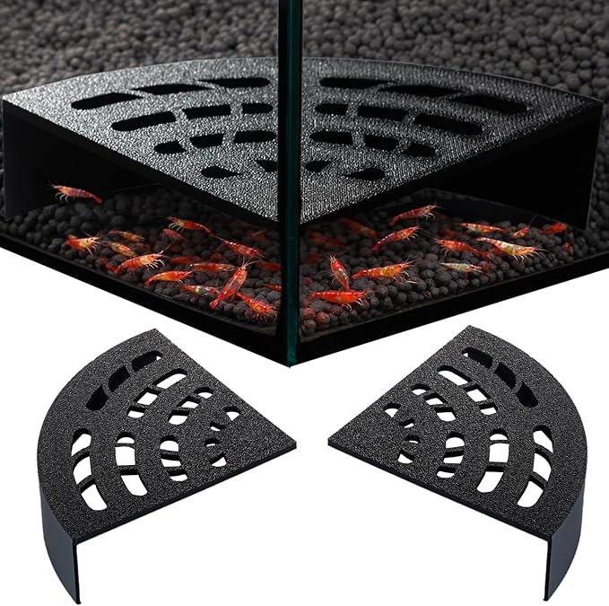 Shrimp Cave 2-Pack – Space-Saving Fan-Shaped Aquarium Cave Decor by Unknown