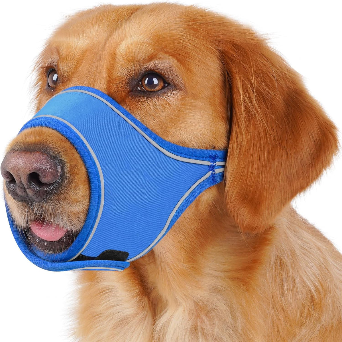 LUCKYPAW Soft Dog Muzzle for Large Sized Dogs to Prevent Biting Chewing