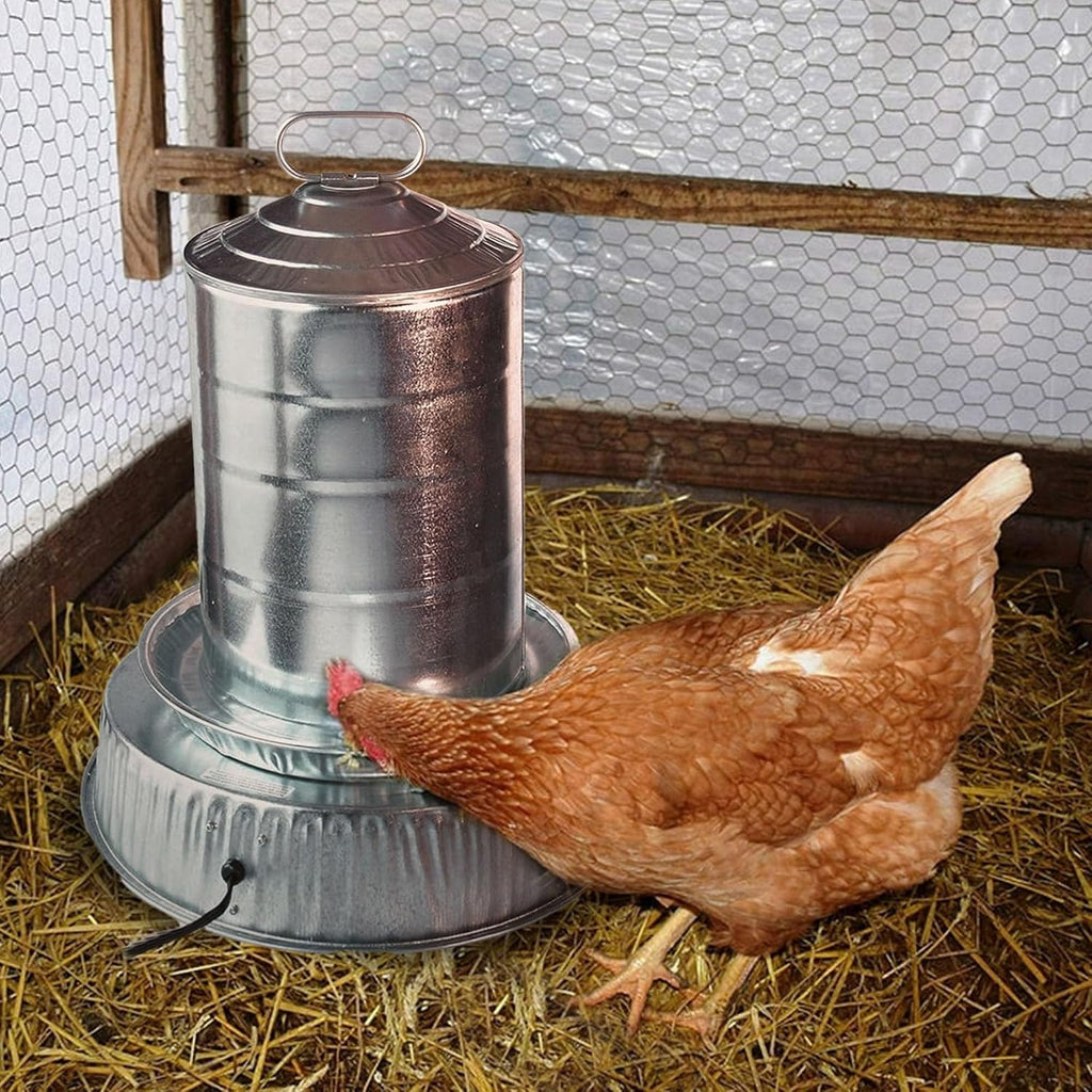 Farm Innovators Heated Base for Double-Wall Metal Poultry Founts, 125 Watts