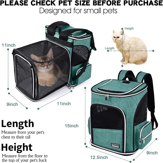 BAGLHER Expandable Pet Carrier Backpack，Pet Backpack - Image 6