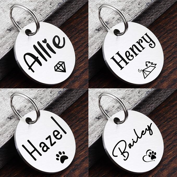 Ultra Joys Dog ID Tag, Custom Dog Tag Personalized Cat Tag, Pet ID Tag - Image 3
