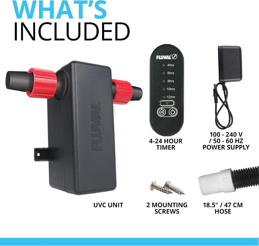 Fluval in Line UVC Clarifier for Aquarium Filters