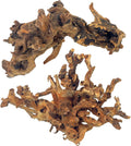 PINVNBY Natural Large Driftwood for Aquarium Fish Tank Decorations, Driftwood for Reptile Tank Bearded Dragon Tank Accessories Terrarium Decor (10 to 14 inches / 2 Pack)