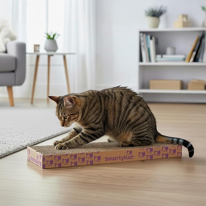 SmartyKat Scratch Up Corrugated Hanging Cat Scratcher, Catnip Infusion - Image 8