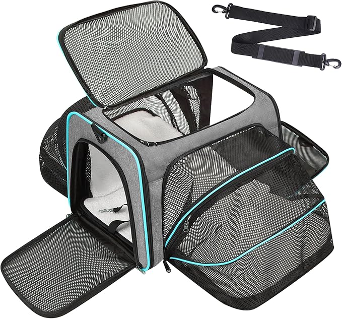 Premium Pet Carrier – Dog & Cat Travel Bag, Airline Approved, Soft-Sided Design by Unknown