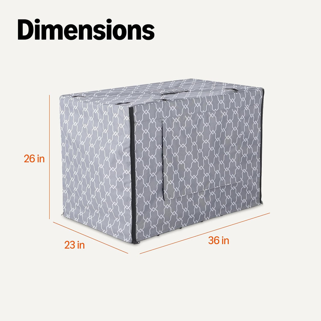 Amazon Basics Dog Crate Cover for 36 inches Wire Cage, Kennel Cover