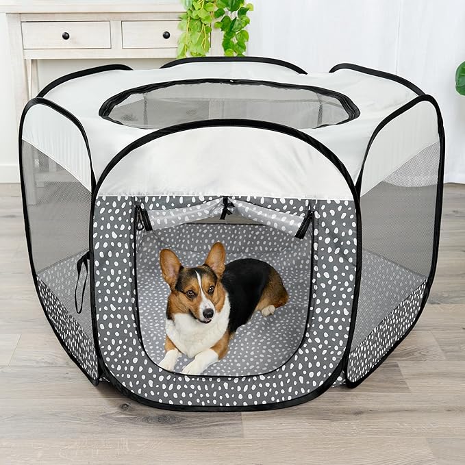 Furhaven Portable Dog Playpen Cat Tent, Pet Playground, Kennel Foldable Indoor - Image 2