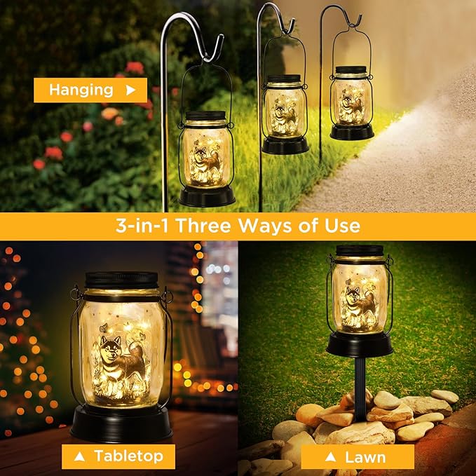 Shiba Inu Gifts for Women/Men Shiba Inu Solar Lanterns Mom Birthday Shibe Dog - Image 5