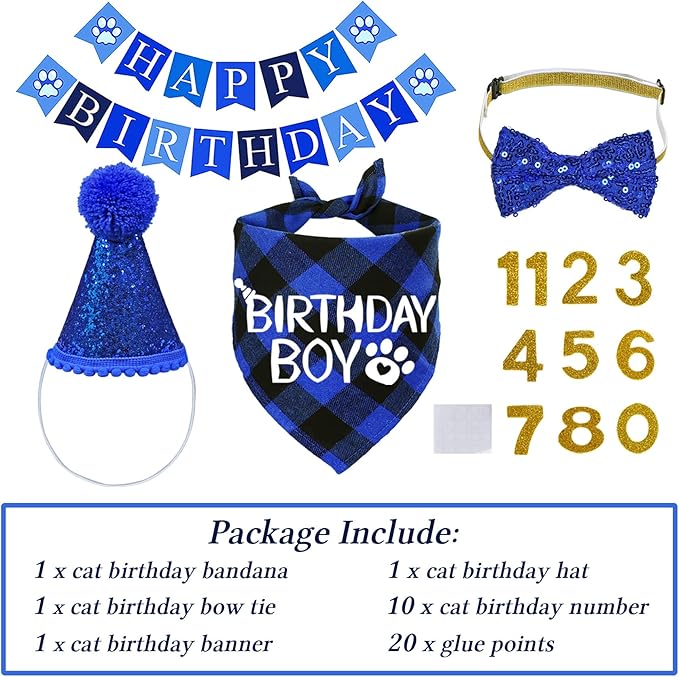 STMK Cat Birthday Party Supplies, Cat Birthday Hat - Image 3