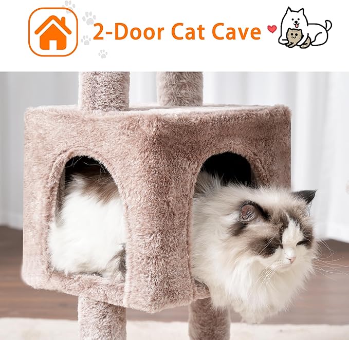 Heybly Cat Tree, 39.4 Inches Tower Condo - Image 6