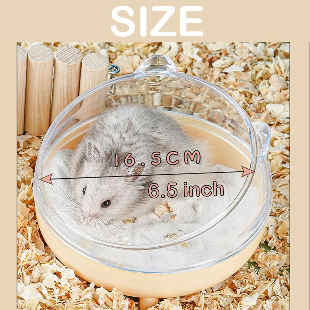 Meow&Woof Hamster Sand Bath Container, Large Sandbox Toilet Gerbil Batheoom, Hamster Sand, 2.2lbs Chinchilla Dust Bath, 100% Natural Sands