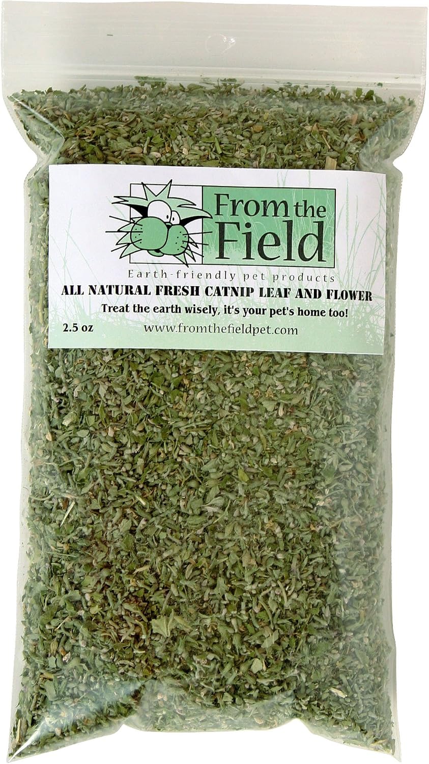 from The Field | Organically Grown Catnip Leaf & Flower | 3.5 Oz Tub