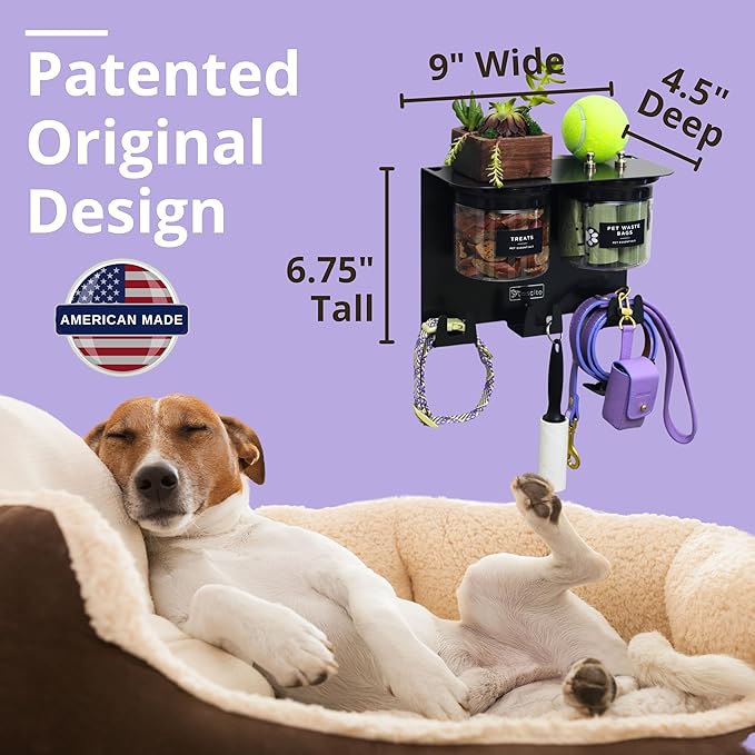 Dog Treat Holder for Wall Storage for Pets, Premium Pet Wall Organizer - Image 2