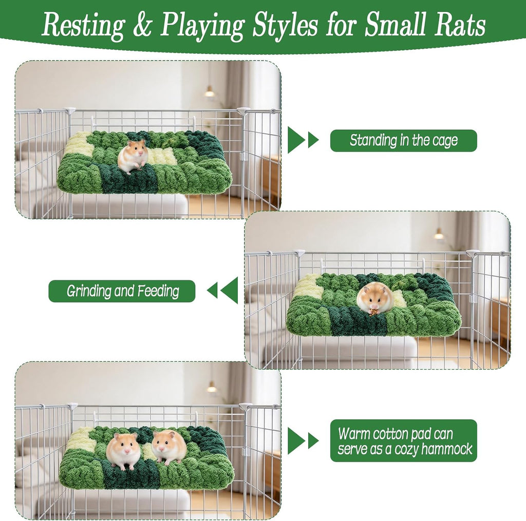 2Pcs Rat Cage Platform Rat Climbing Toy Warm Velvet Rat Cage Accessories