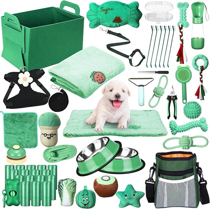 Abbylike 50 Pcs Puppy Supplies Starter Kit by Abbylike