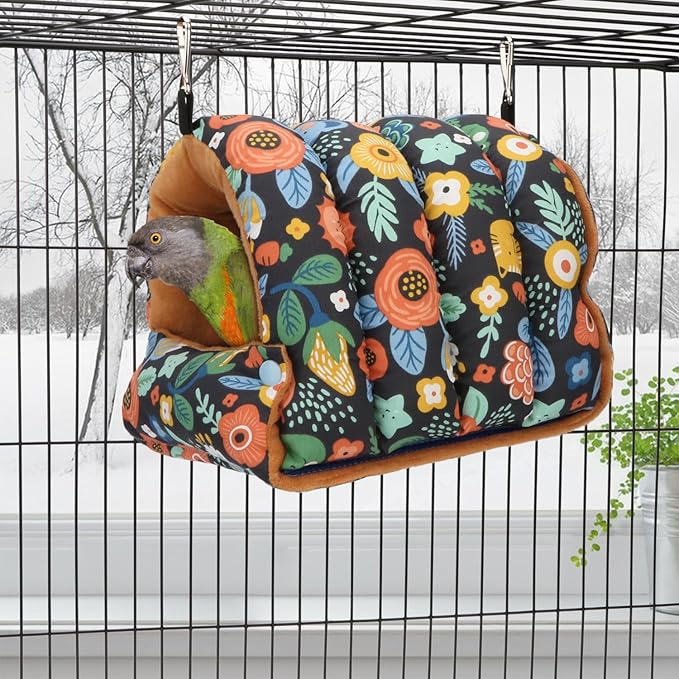 Wontee Bird Nest House Winter Warm Snuggle Hut Bird Bed Hanging Hammock - Image 3