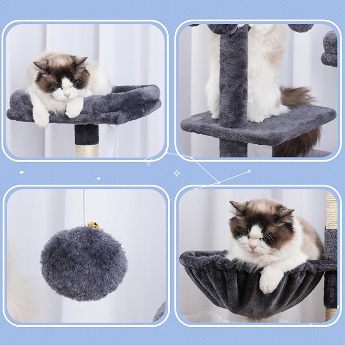 Hey-brother Cat Tree Tower, Scratching Posts - Image 8