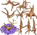 Vmiapxo 8-Pack Natural Driftwood, Sinkable Spider Wood (3.15''-4'')
