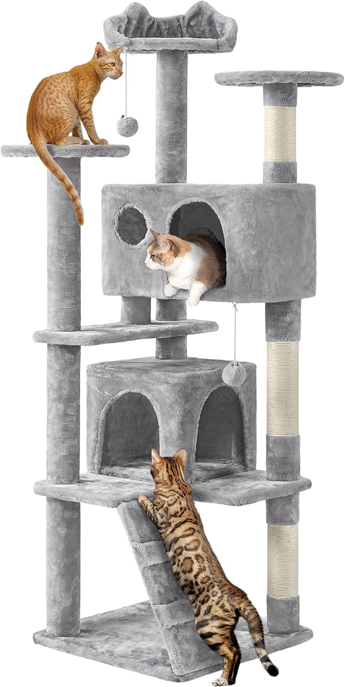 Yaheetech 62in Cat Tree Cat Tower by Yaheetech