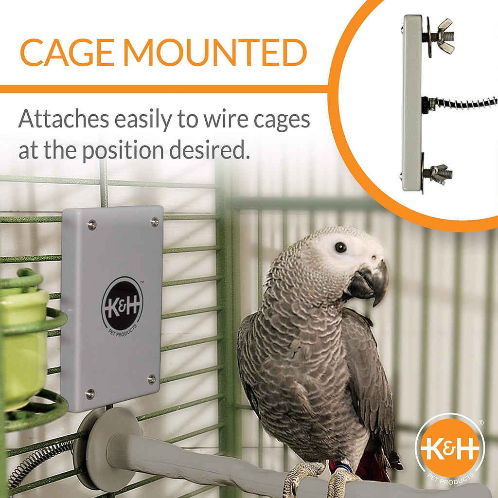 K&H Bird Heater, Snuggle-Up Warmer, Small 5x3in, Low Voltage, Gray