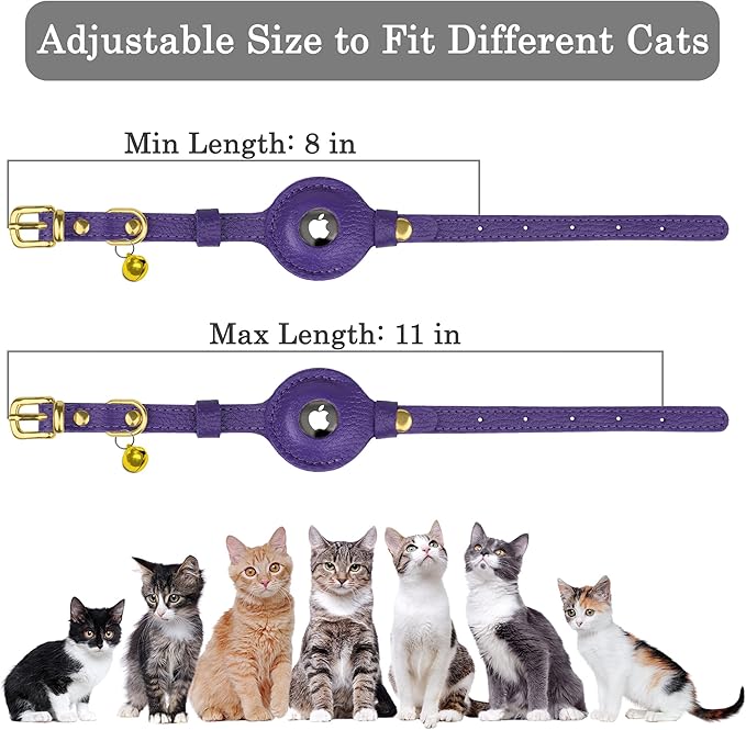 OOPSDOGGY Leather AirTag Cat Collar - Image 4