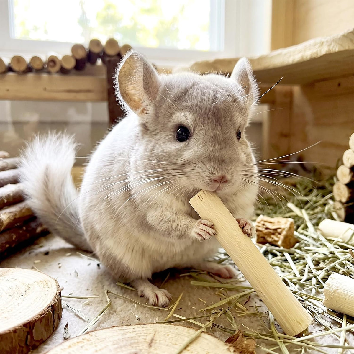 2.5 LB Sweet Bamboo Sticks Bulk Pack for Rabbits Small Animals