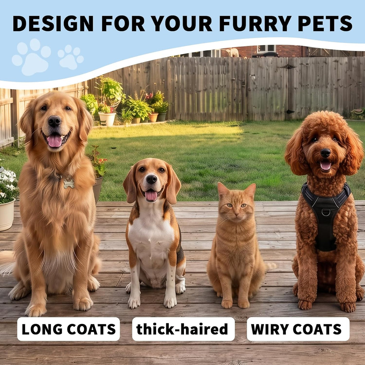 Dog Brush for Shedding Cat Brush Pet Hair Remover Comb Deshedding Dog Brush