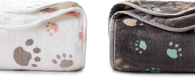 Allisandro 350 GSM-Super Soft and Premium Fuzzy Flannel Fleece Pet Dog Blanket - Image 4