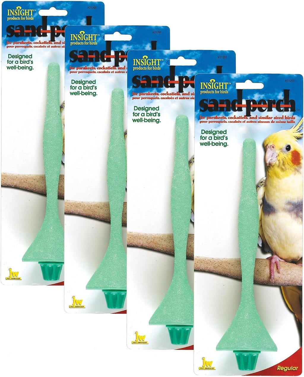 JW Pet Insight Sand Perch, Small, Assorted Colors (Pack of 2)