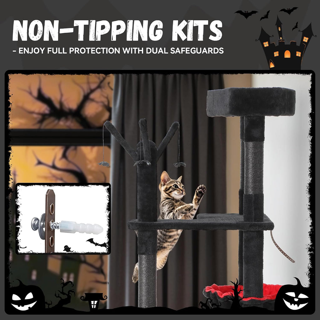 DWVO Gothic Halloween Cat Tree