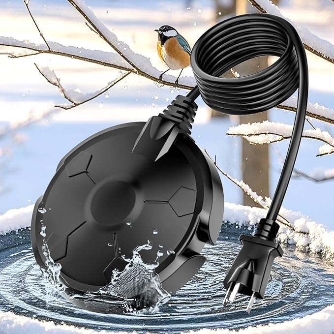 Bird Bath Heater for Outdoors in Winter, 120W Birdbath Heaters for Outdoor Bird by Beyoogeem