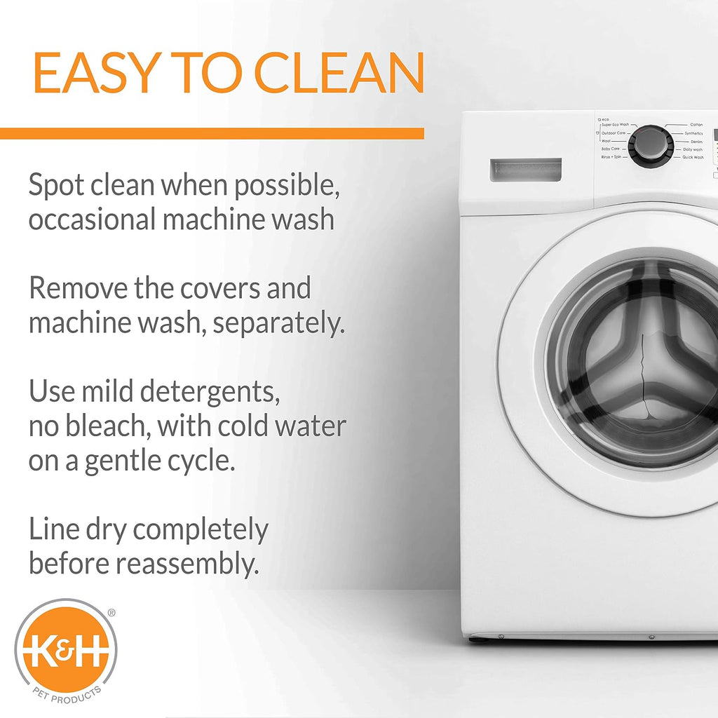 K&H Bucket Booster Dog Car Seat, Cat & Dog Booster Seat, Large Gray/Gray