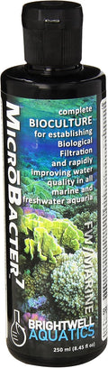 Brightwell Aquatics MicroBacter7 Biological Filter Bioculture Aid, 250 ml