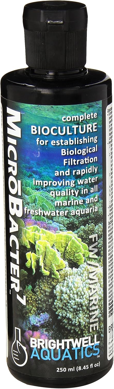 Brightwell Aquatics MicroBacter7 Biological Filter Bioculture Aid, 250 ml