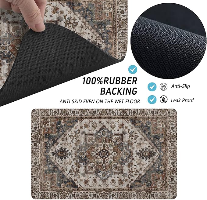Dog Food Mats for Floors, Absorbent and Quick-Drying Pet Cat Food Mat, - Image 7