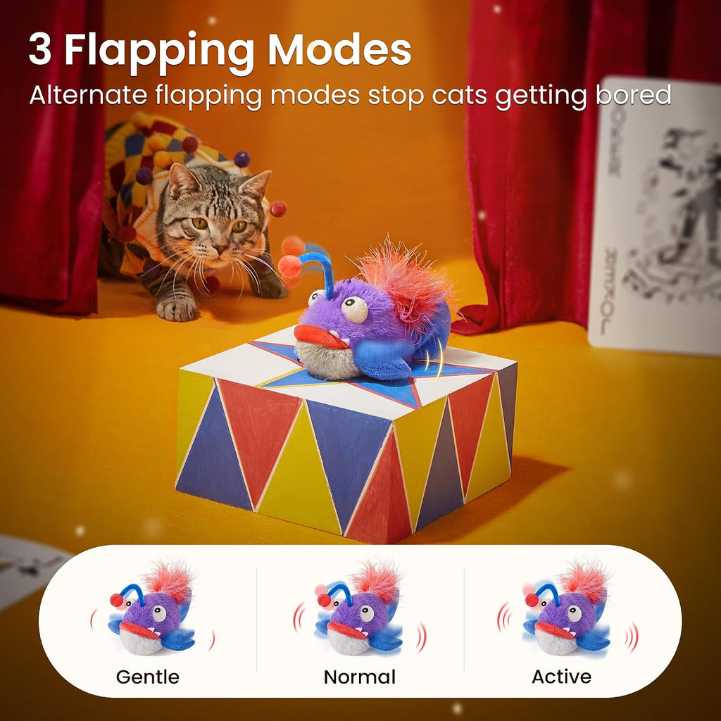 Potaroma Cat Toys Flapping Fish, Interactive Anglerfish with Catnip