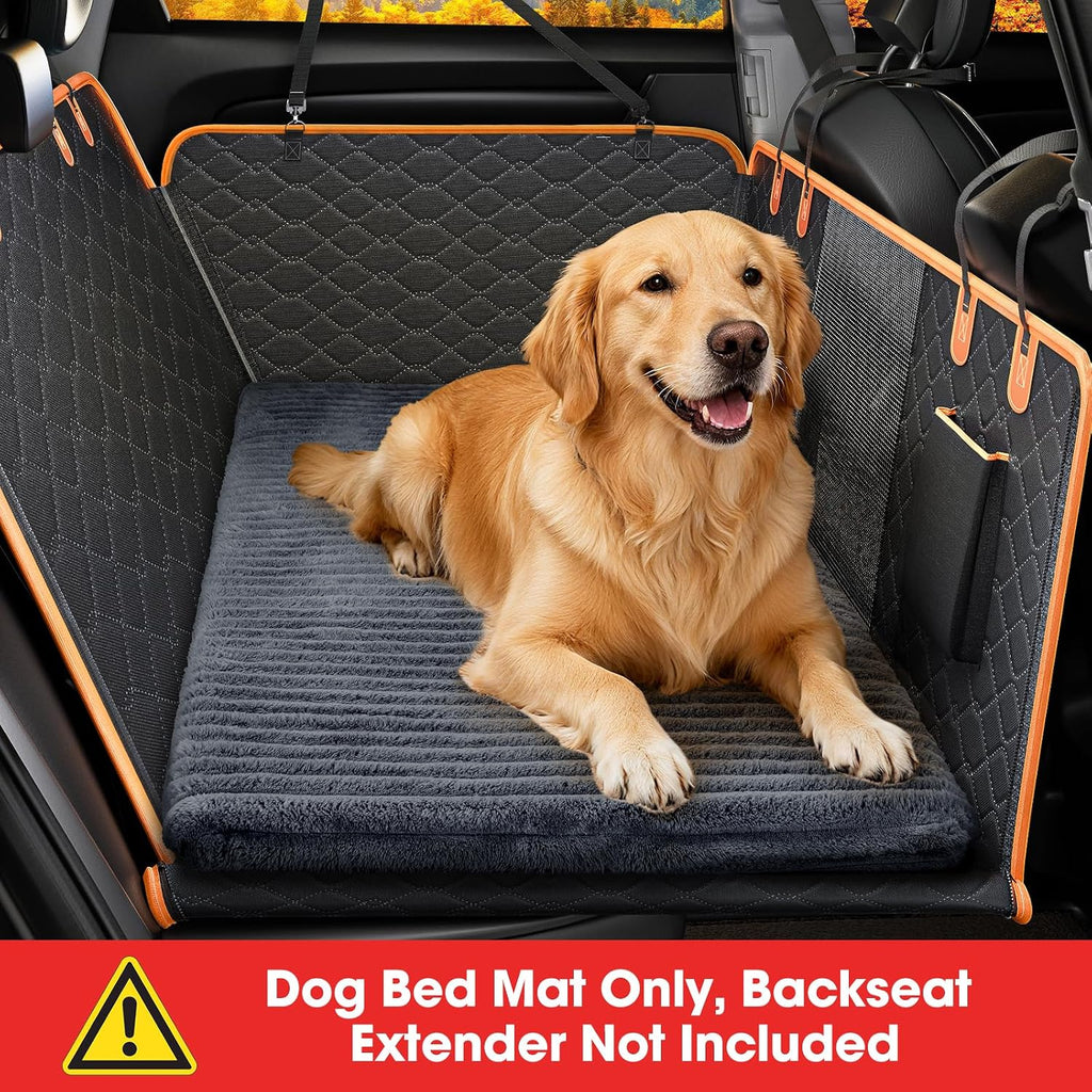 FURTIME Backseat Pet Bed Mat, Non-Slip Washable Dog Bed for Car Back Seat
